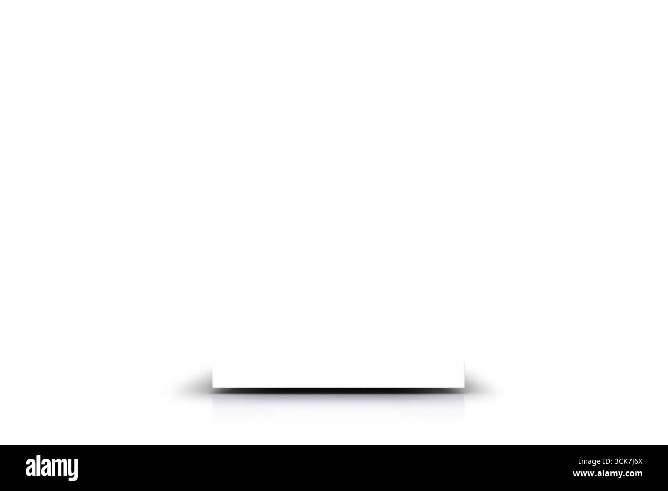 Eine leere Leinwand, die Kreativität und Ausdruck anregt. Stockfoto