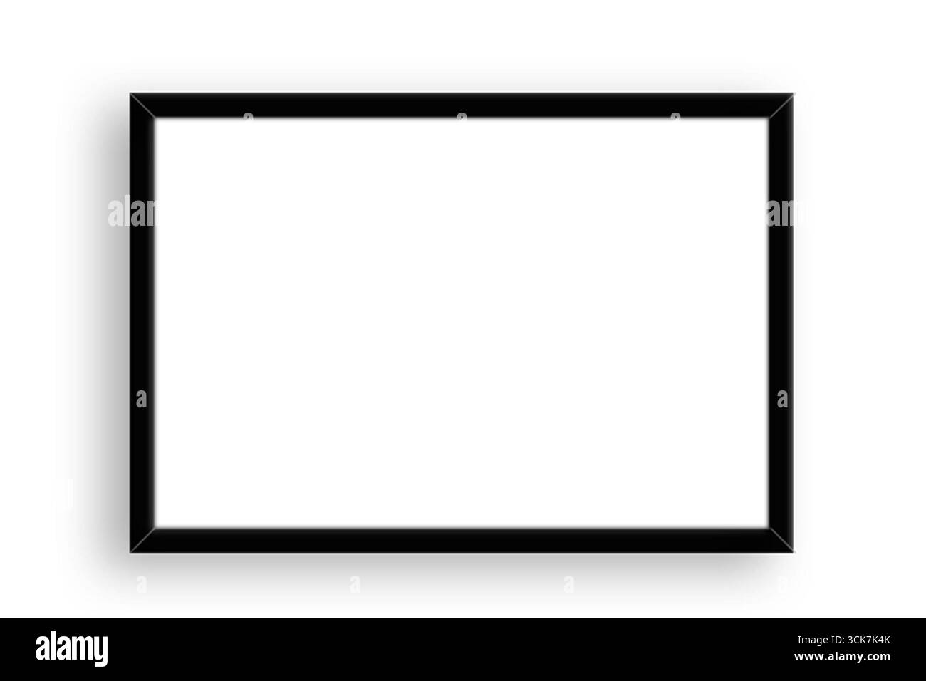 Ein leerer Bilderrahmen, bereit für Bildmaterial oder Fotos. Stockfoto