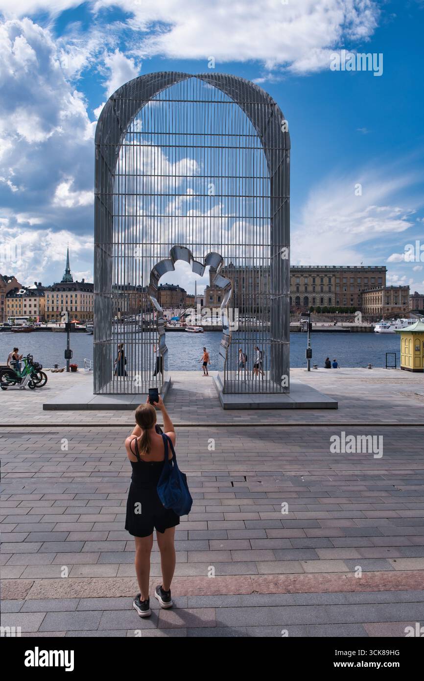 Arch, Kunstinstallation in Stockholm von Ai Weiwei Stockfoto