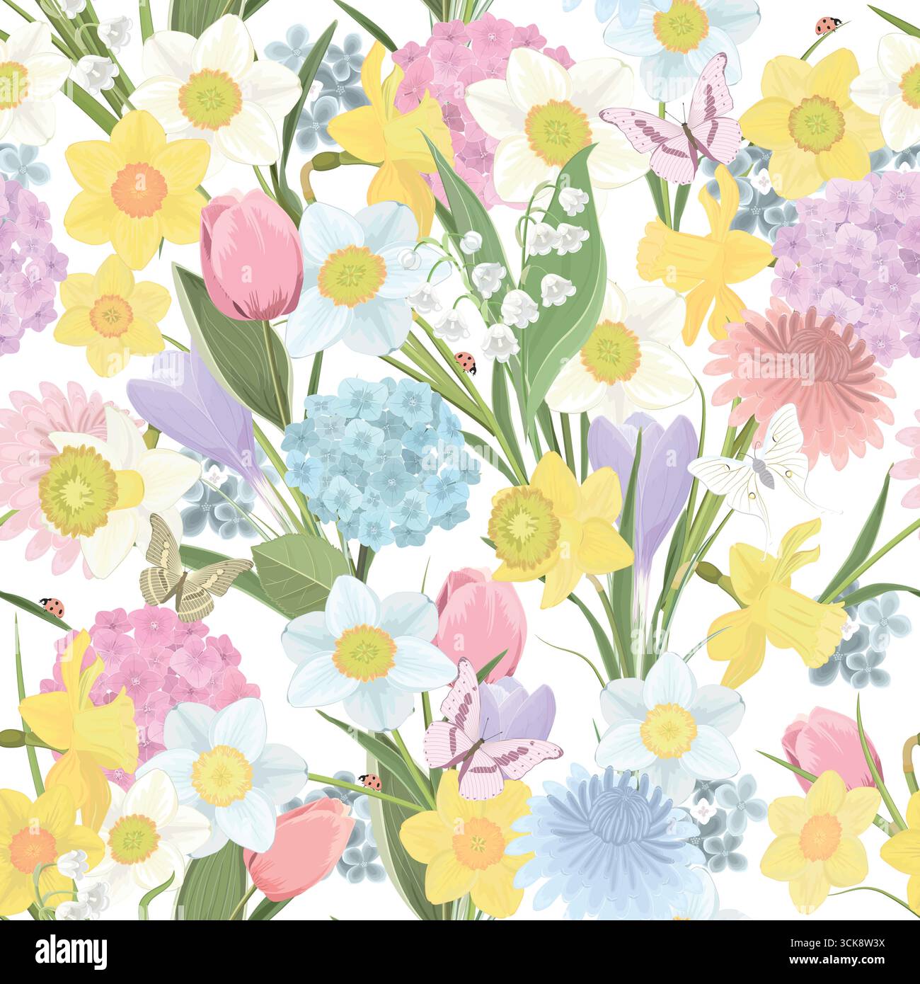 Nahtloses Muster mit normalem Stil Stock Vektor