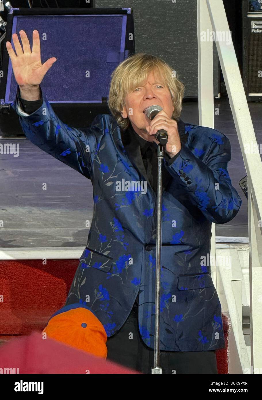 9/2025 Hiolmdel, NJ Hermans Hermits Frontmann Peter Noone tritt im PNC Bank Arts Center John Barrett/PHOTOlink auf Stockfoto