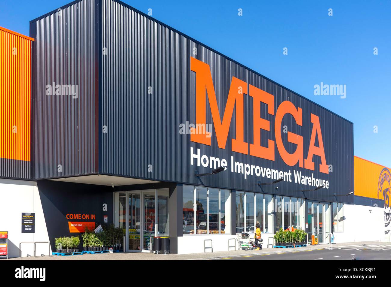 Mitre 10 MEGA Home Improvement Store, Brougham Street, Sydenham, Christchurch (Ōtautahi), Region Canterbury, Neuseeland Stockfoto