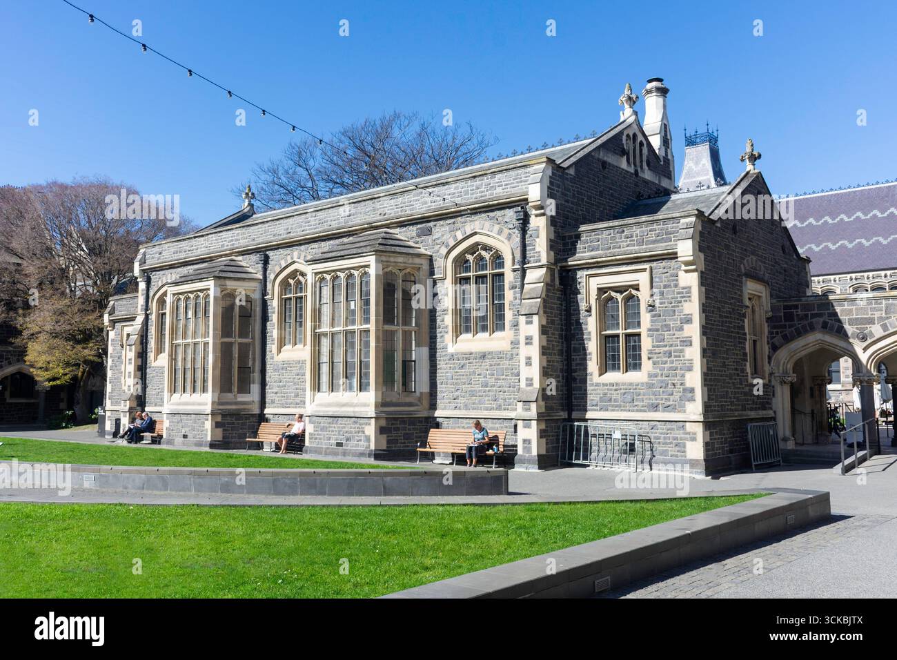 Die Central Art Gallery, Das Arts Centre (Te Matatiki Toi Ora), Christchurch Central City, Christchurch (Ōtautahi), Region Canterbury, Neuseeland Stockfoto