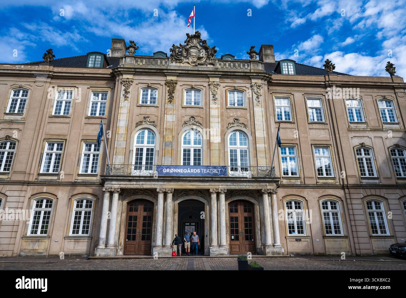 Grønnegards Theater im Bezirk Frederiksstaden in Kopenhagen, Dänemark, Nordeuropa Stockfoto