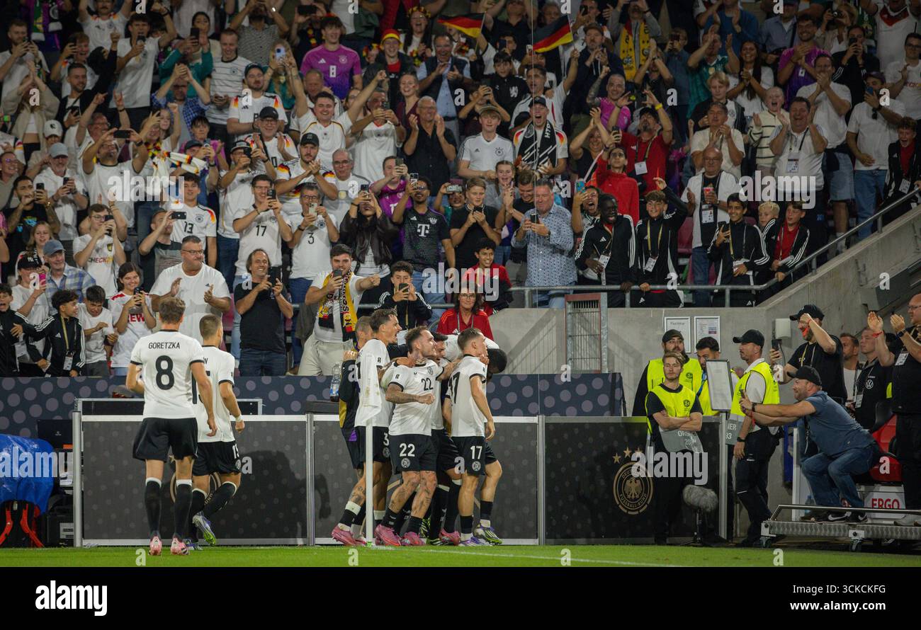Köln, Deutschland. September 2025. Torjubel: Florian Wirtz (DFB) David Raum (DFB) Robin Koch (DFB) Deutschland - Nordirland Stockfoto