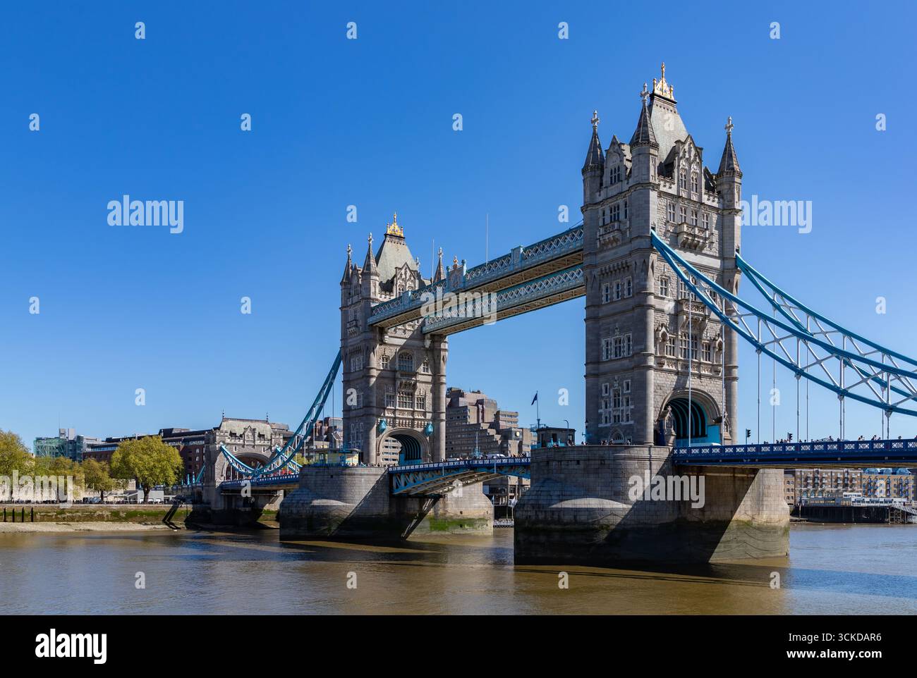 Ein Bild der berühmten Tower Bridge, London. Stockfoto