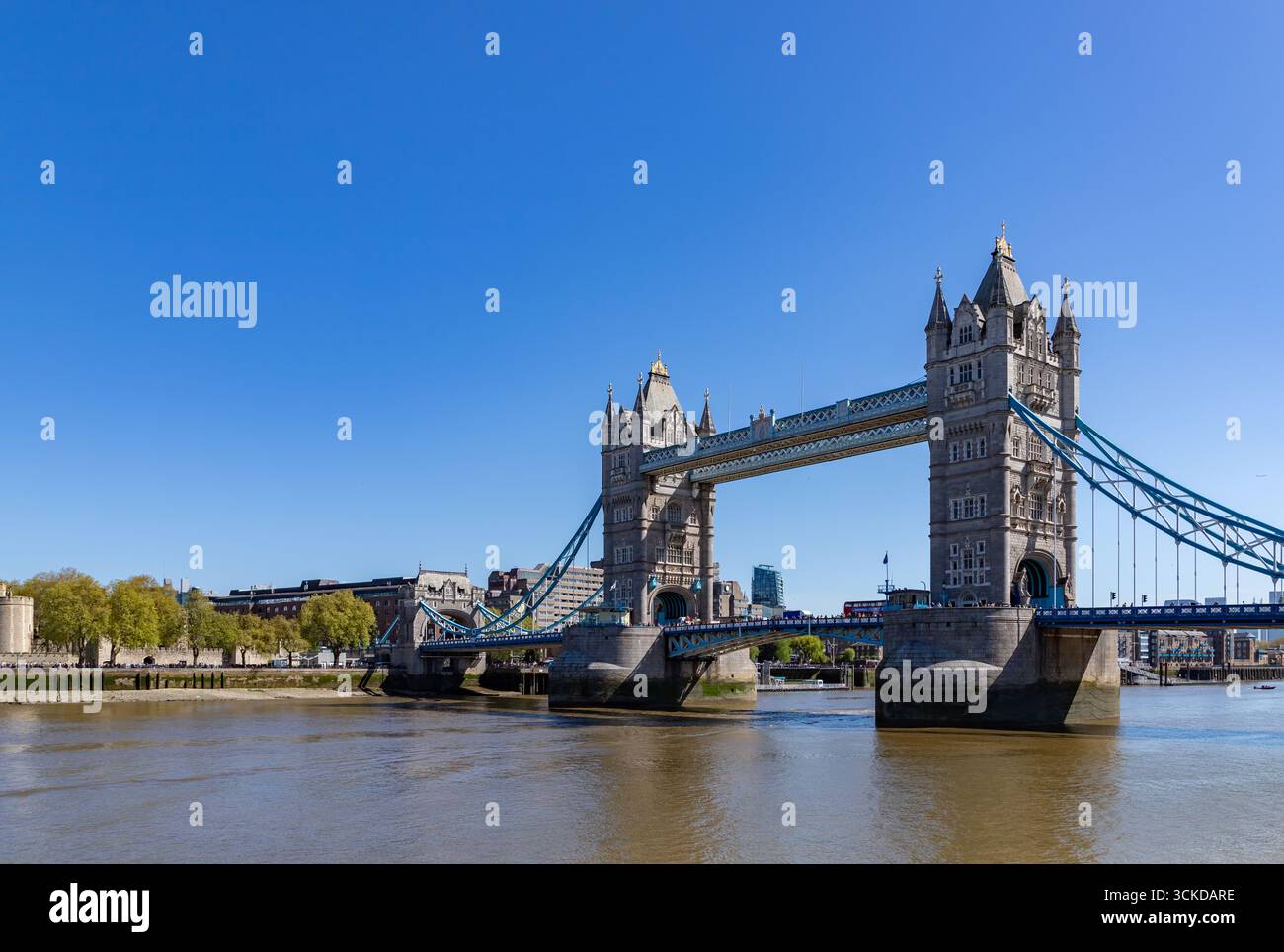 Ein Bild der berühmten Tower Bridge, London. Stockfoto