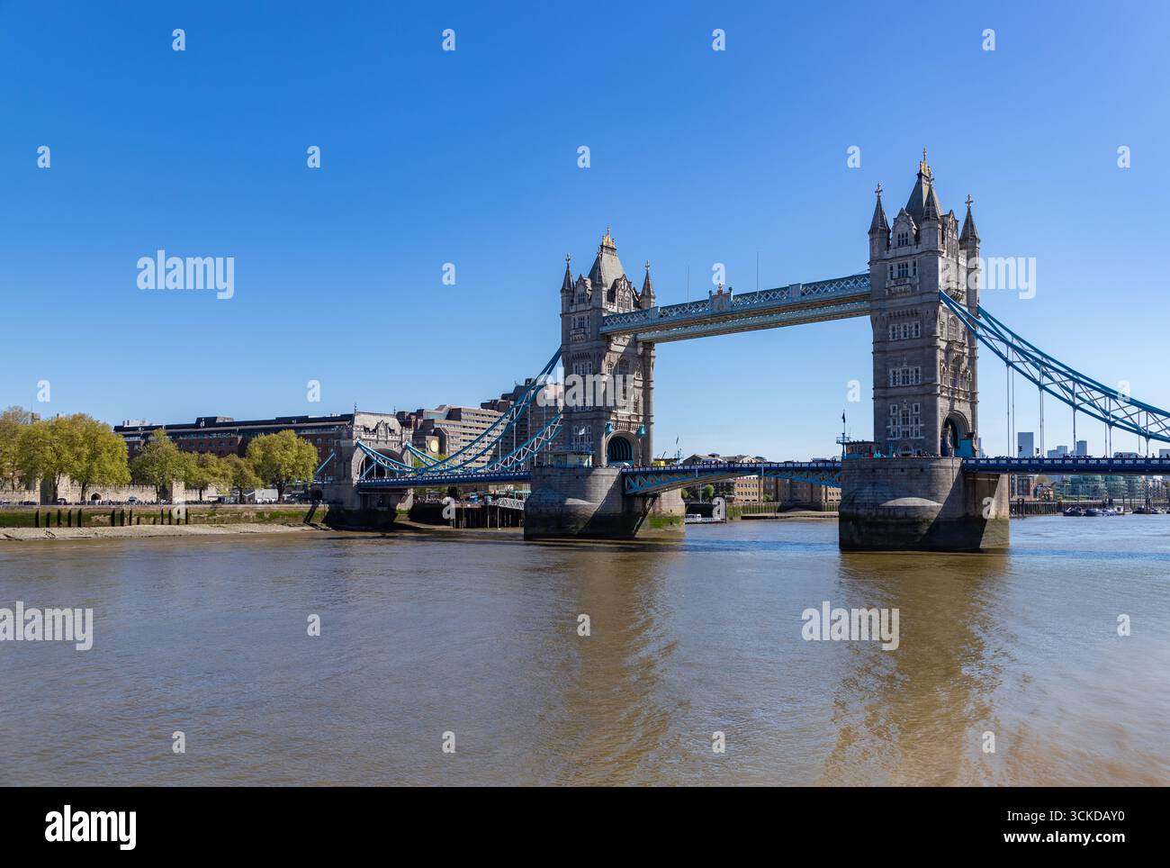 Ein Bild der berühmten Tower Bridge, London. Stockfoto