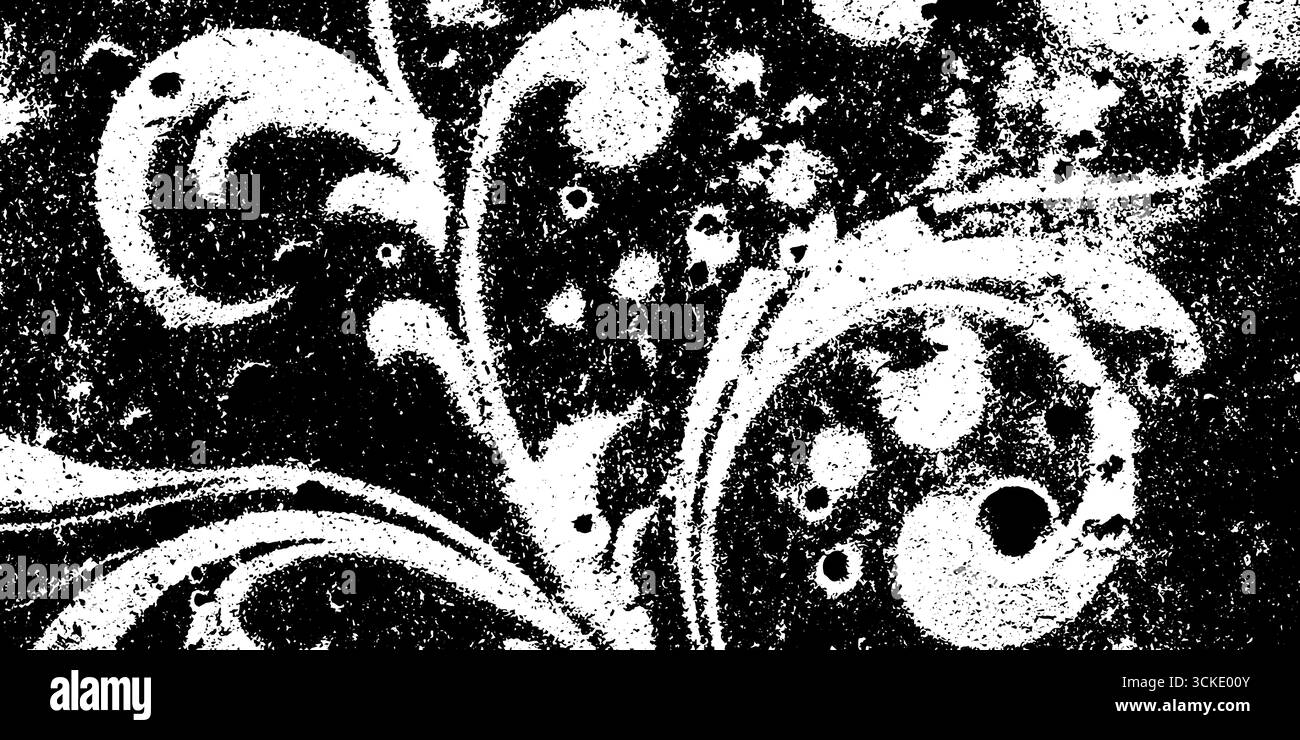 Gewelltes Frostgeätztes Glasmuster mit Grunge-Textur für kreatives Design. Stock Vektor