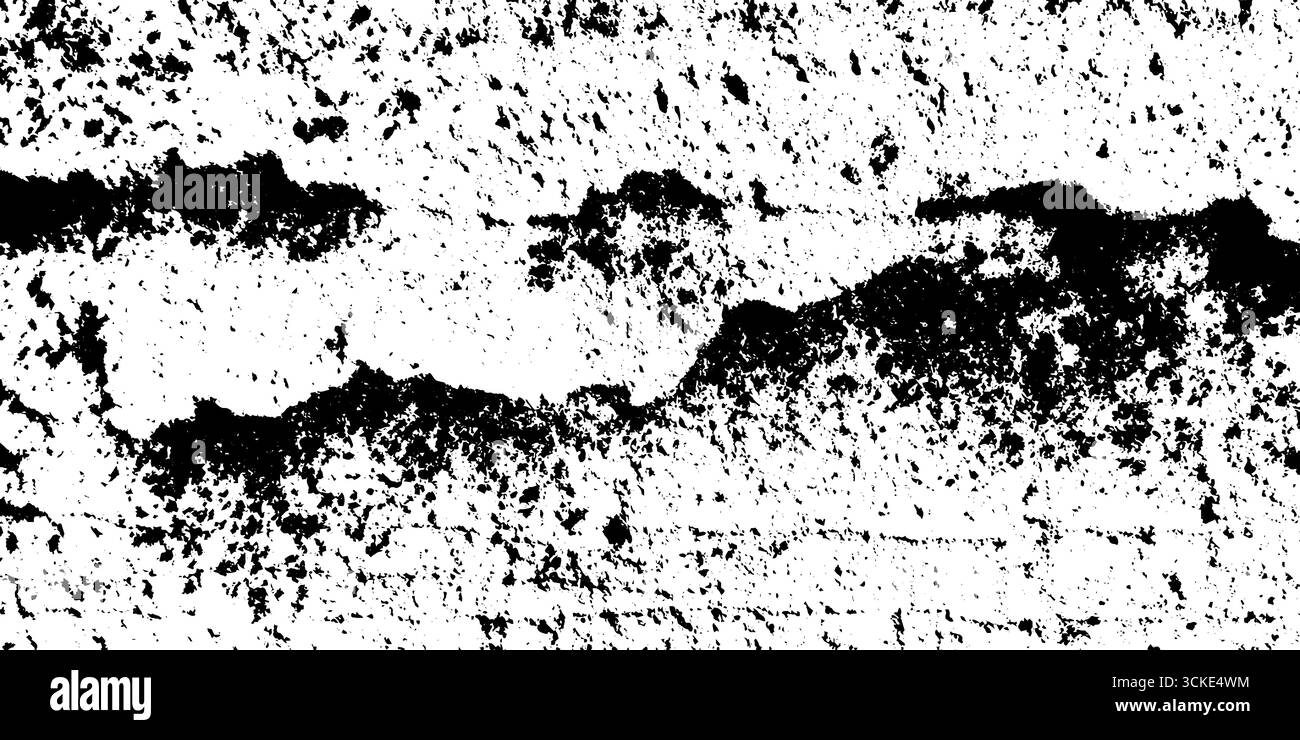 Gestufte lehmwand mit ungleichmäßiger Tonsteinstruktur für Grunge-Design-Overlay. Stock Vektor