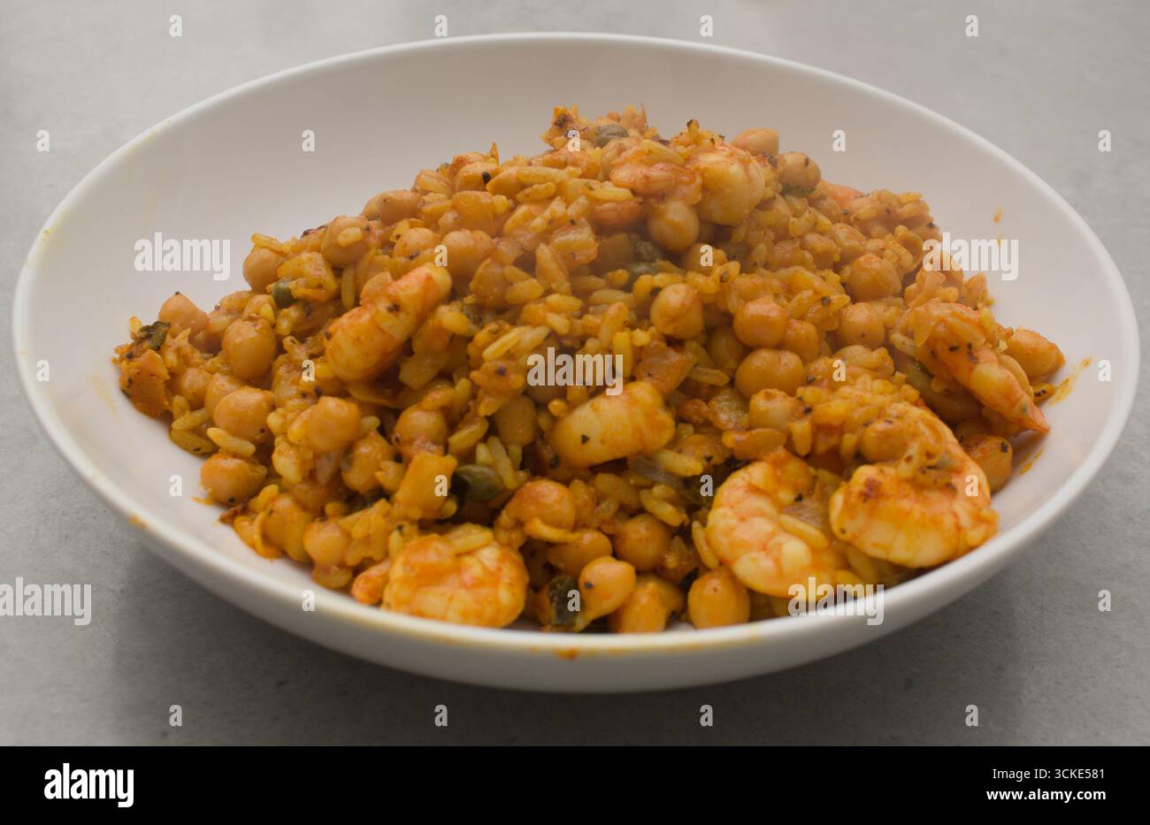 Garnelecurry Stockfoto