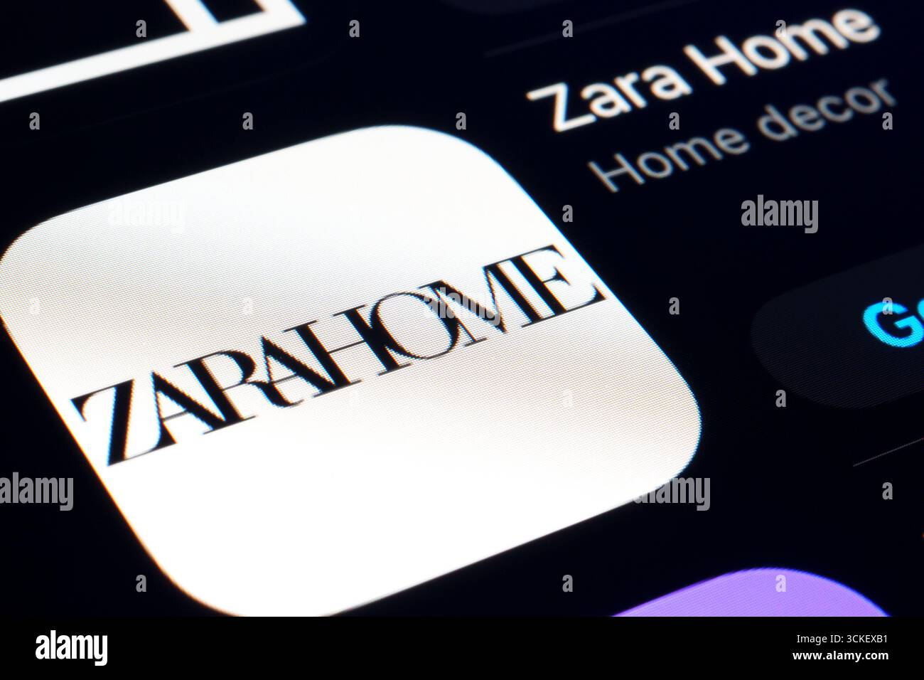 Zara Home App Stockfoto