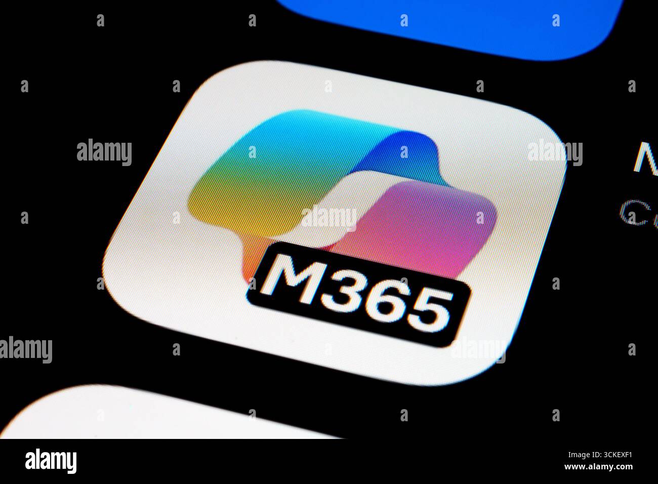 Microsoft 365-App Stockfoto