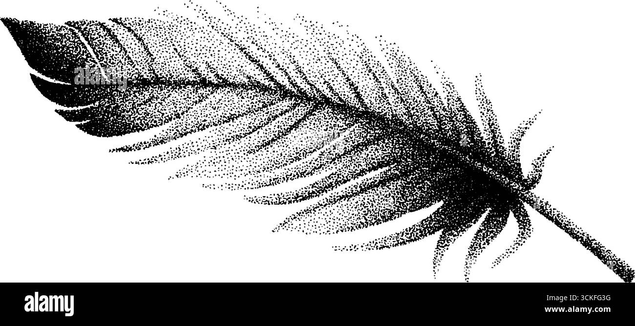 Raffiniertes Tattoo-Design mit Punktmuster und Vintage-Effekt für künstlerische Inspiration. Stock Vektor