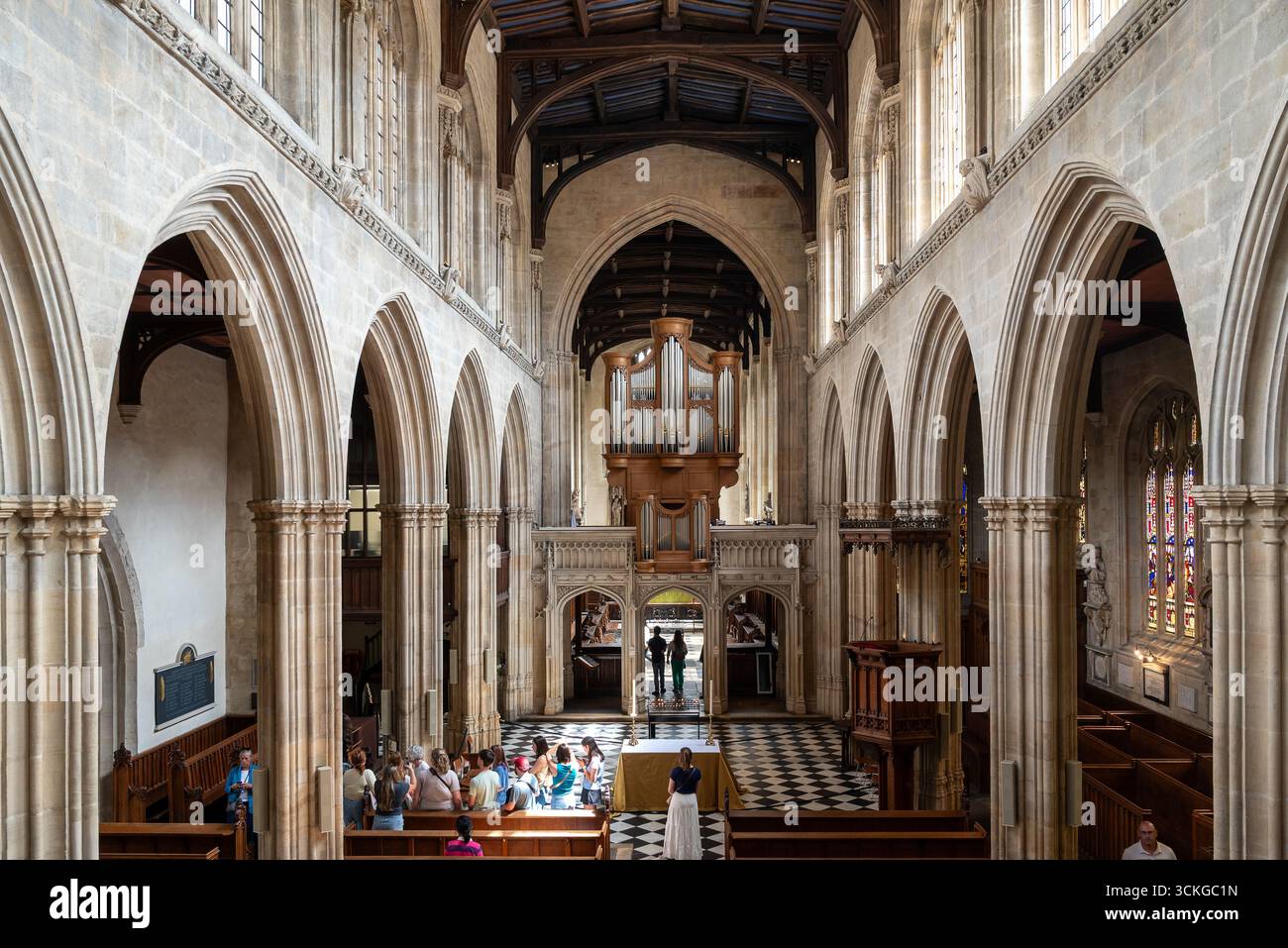 Oxford, Großbritannien 9. Juli 2025 die Universitätskirche St. Mary the Virgin (St. Mary's oder SMV) im Inneren Stockfoto