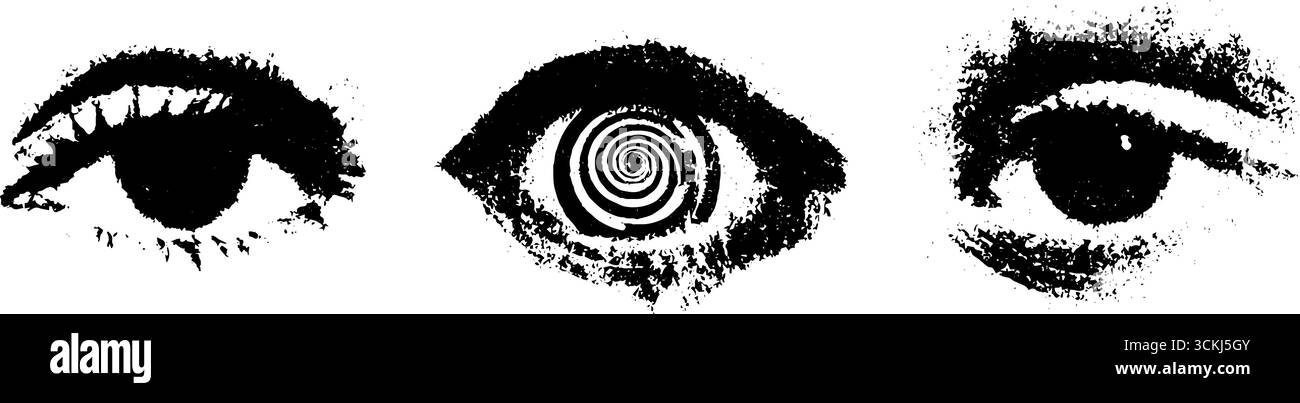 Schwarz-weiße Schablonenkollektion für künstlerisches Design und urbane Einrichtung. Stock Vektor