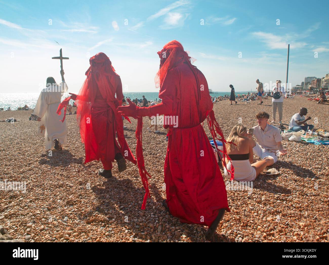 Der Segen des Meeres, ein Klimaprotest, an dem die Extinction Rebellion teilnimmt Stockfoto