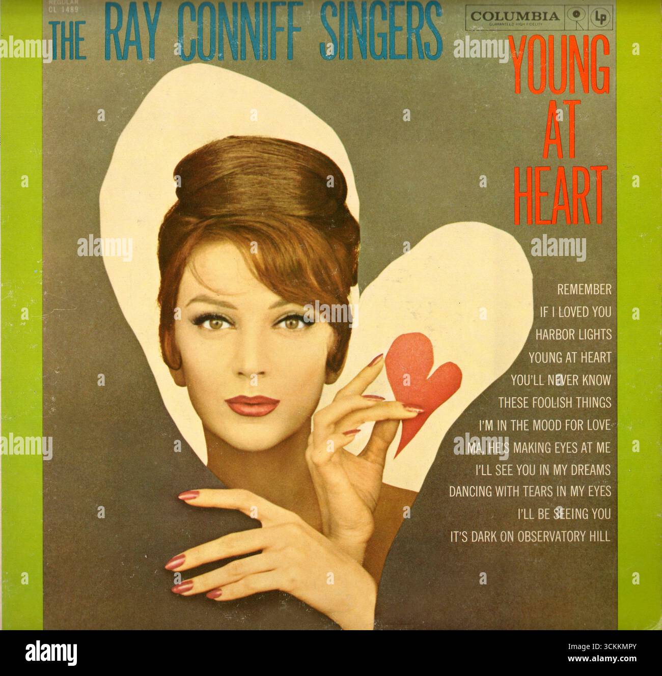 1960 The Ray Conniff Singers* – Young At Heart. Titelblatt aufzeichnen Stockfoto