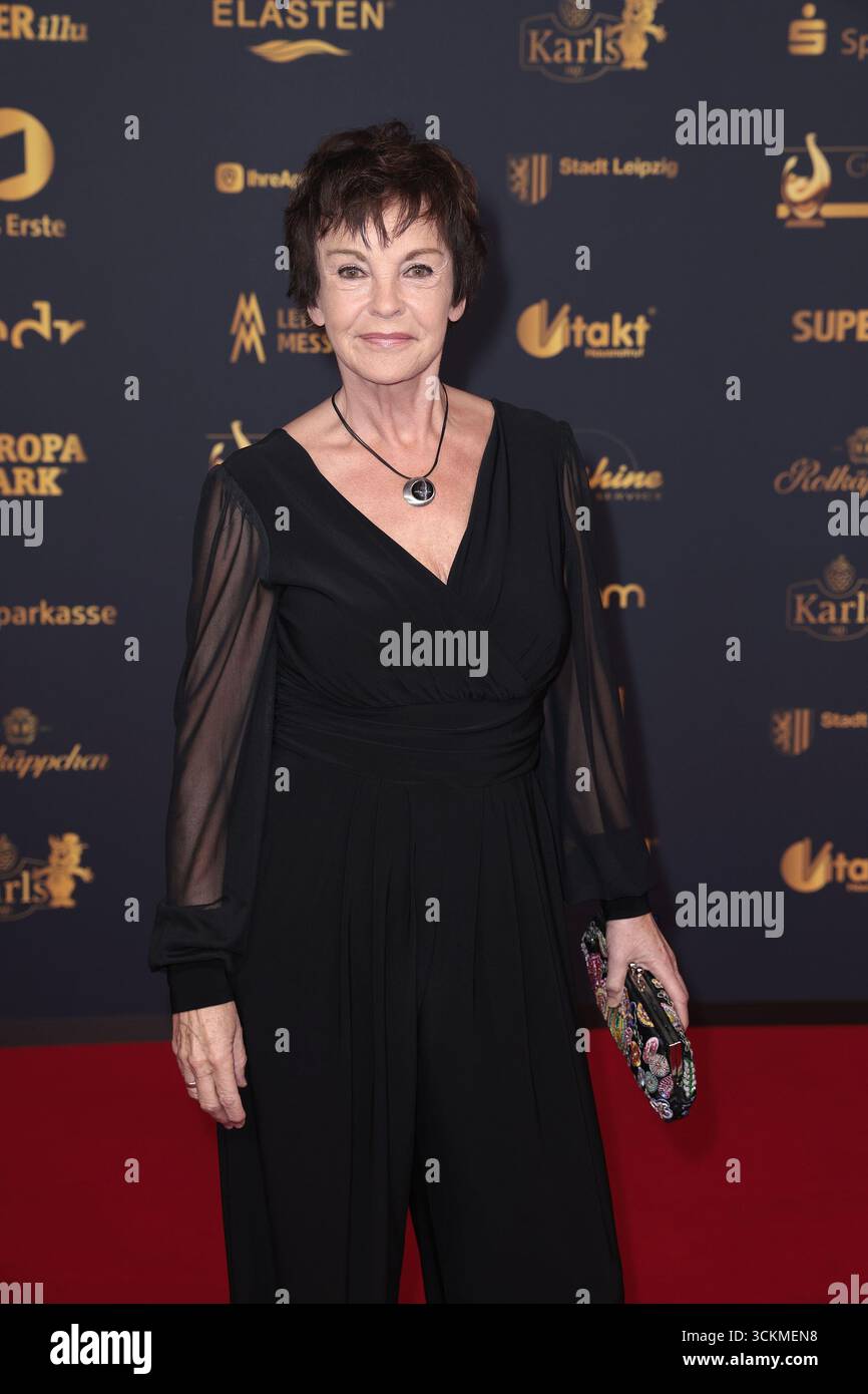 Katrin Sass bei der Verleihung 'die Goldene Henne' am 12.09.2025 in Leipzig Stockfoto