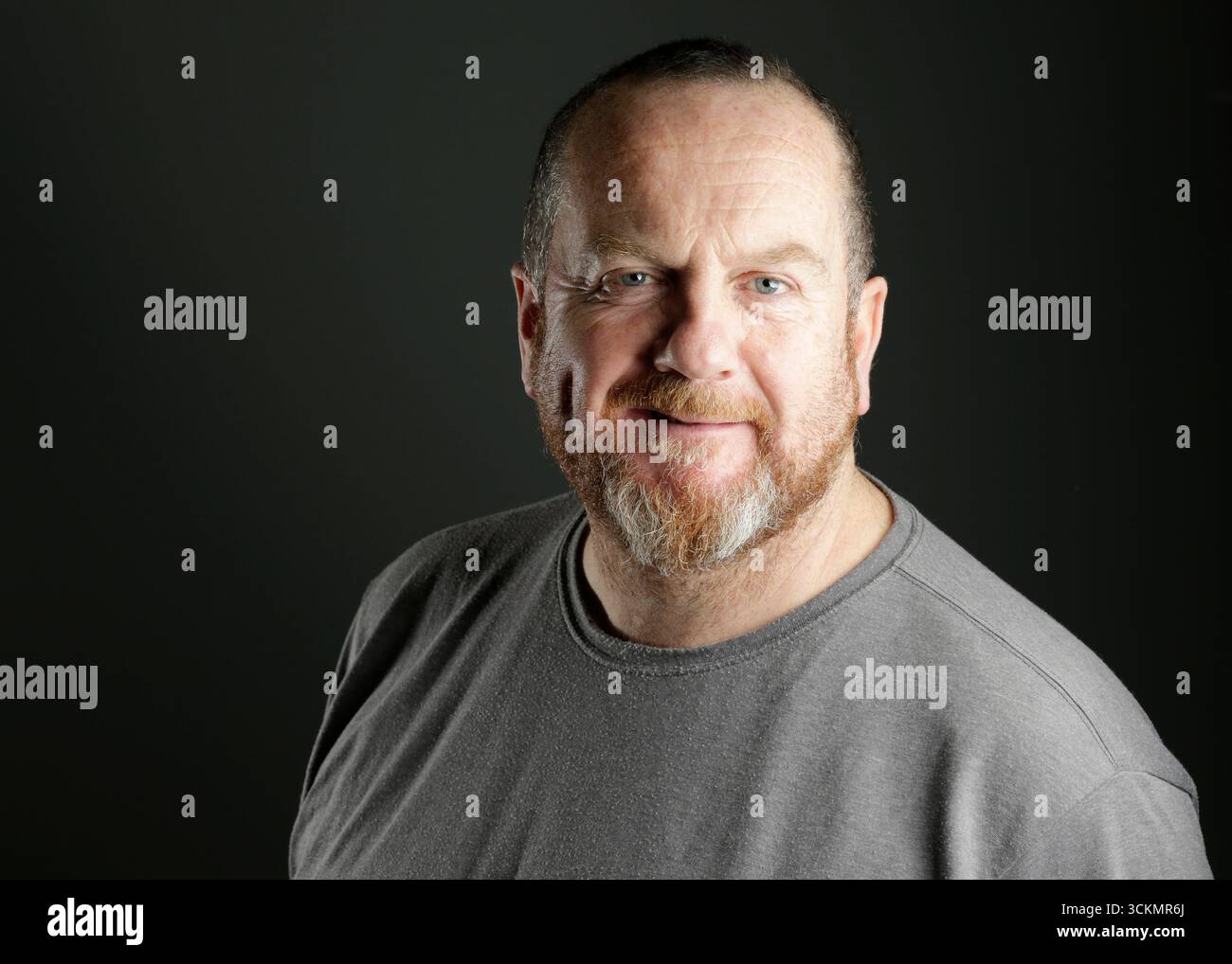 Studio Porträt Kopfaufnahme von Frank Gilhooley Stockfoto