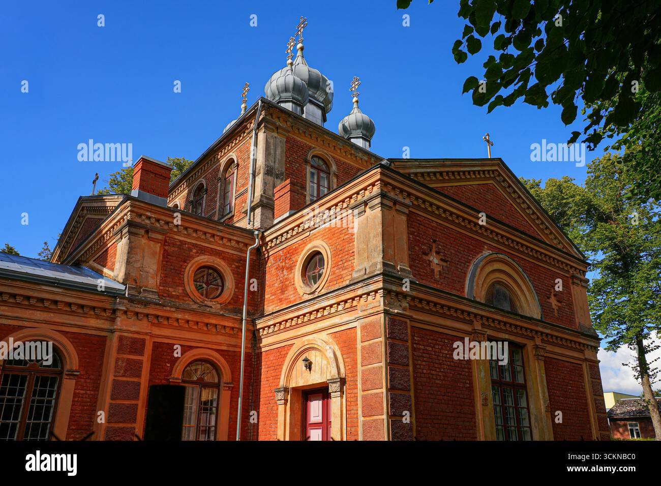 Die orthodoxe Kathedrale St. Isidor in Valga, Estland, im Baltikum Stockfoto