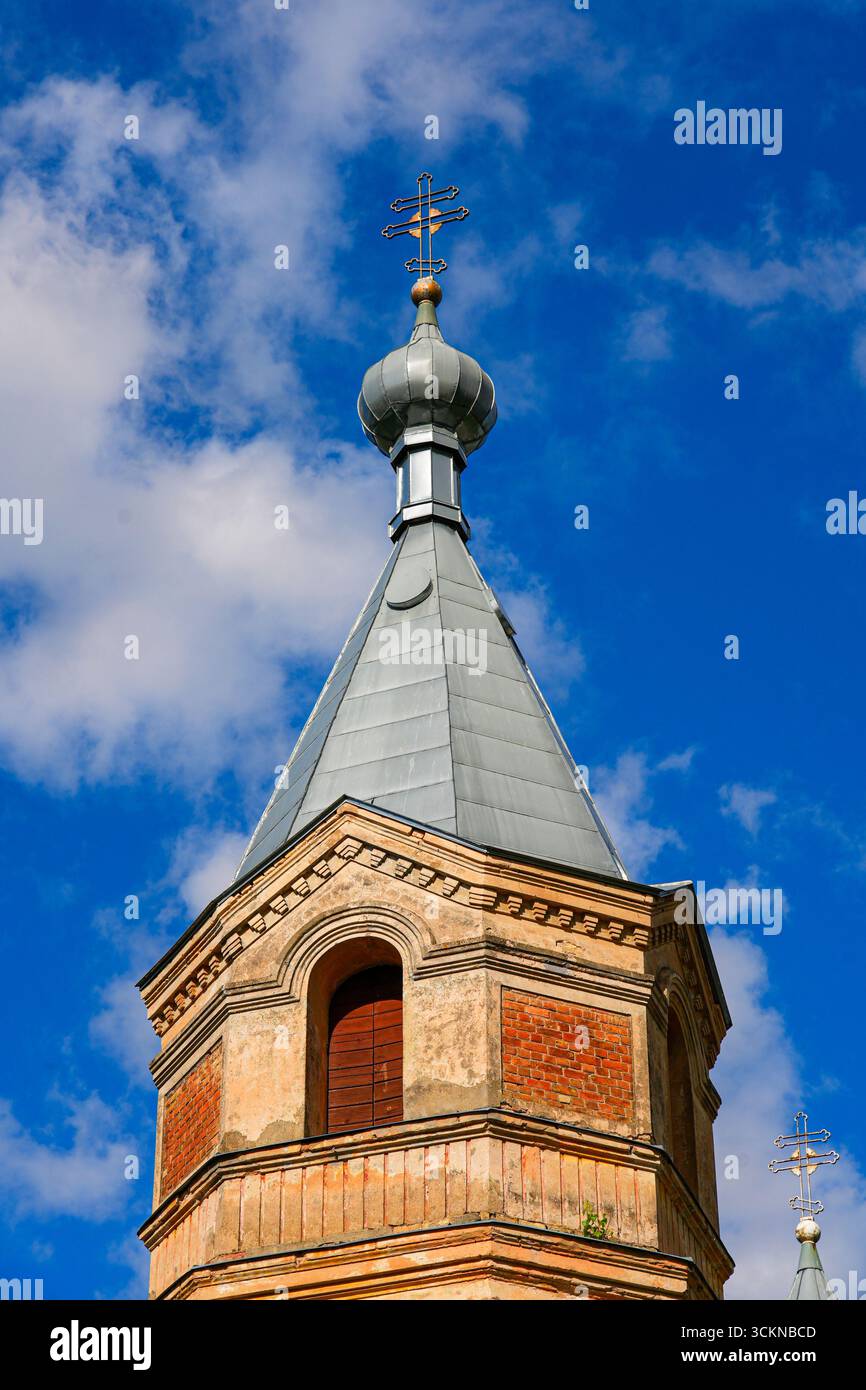 Die orthodoxe Kathedrale St. Isidor in Valga, Estland, im Baltikum Stockfoto