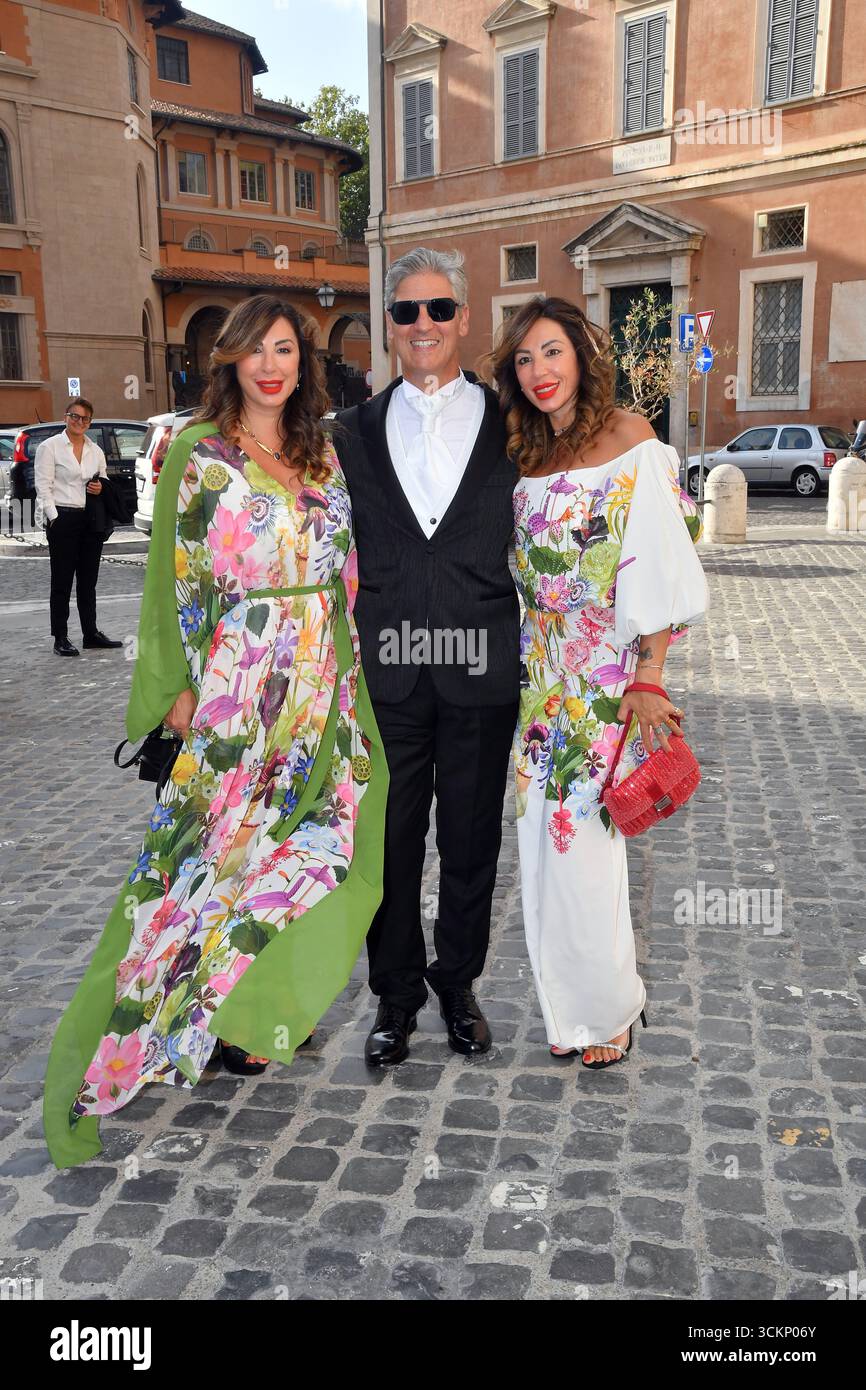 Rom, Italien. September 2025. Rom, Kirche San Salvatore in Lauro Hochzeit von Alma Manera mit Paolo Petrecca, auf dem Foto: Paolo Petrecca Credit: Unabhängige Fotoagentur/Alamy Live News Stockfoto