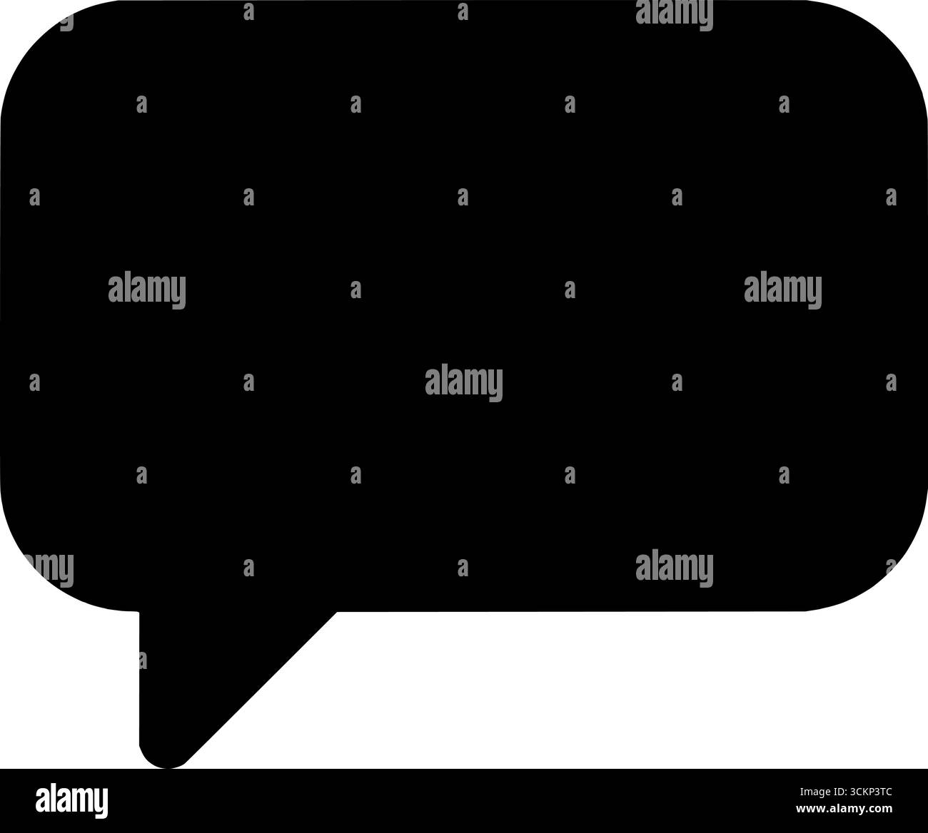 Chat-Symbol Sprachblasenvektor | Nachricht Kommentar Talk Symbol Illustration Stock Vektor