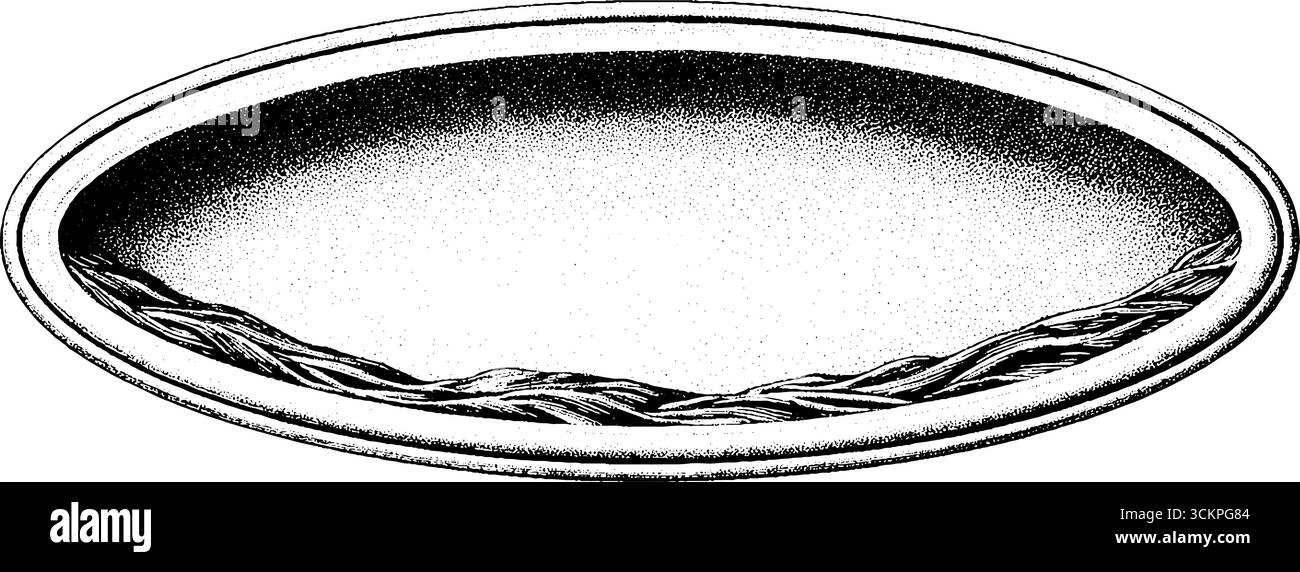 Mid Century Melaminplatte mit abstraktem Fleckmuster. Stock Vektor