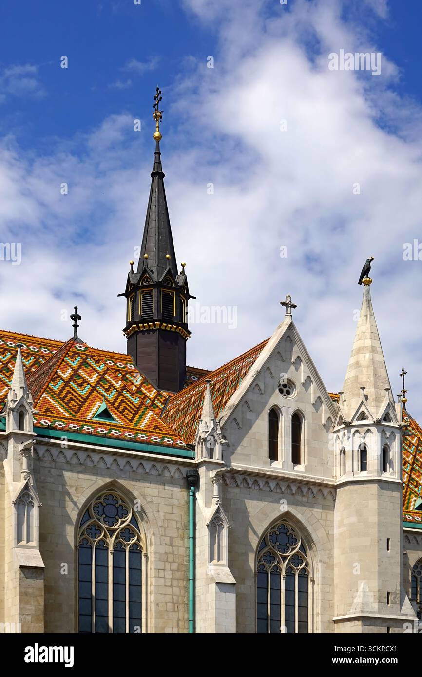 Matthiaskirche, Schlosshügel, Budapest, Ungarn - auch bekannt als Kirche der Himmelfahrt von Buda oder Matyaskirche, ist es eine römisch-katholische Kirche Stockfoto
