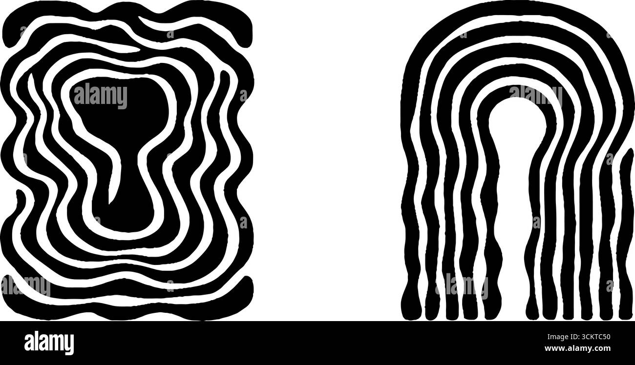 Abstrakte Atriumpool- und Himmelsöffnungsmuster mit Säulenlinien für Designprojekte. Stock Vektor