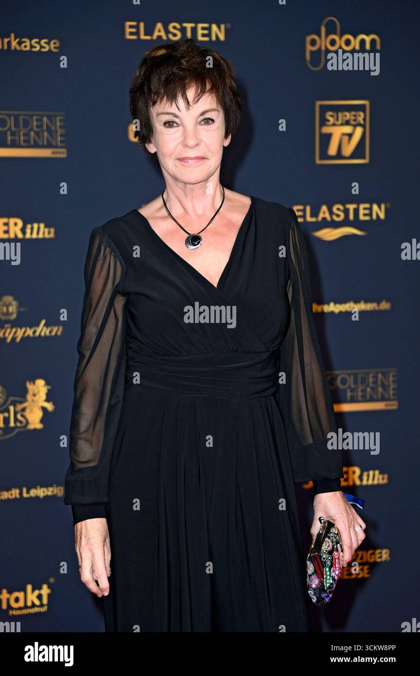 Katrin Sass bei der 31. Verleihung der Goldenen Henne 2025 in der Leipziger Messe. Leipzig, 12.09.2025 *** Katrin Sass bei der Preisverleihung des Goldenen Hen 2025 31 auf der Leipziger Messe Leipzig, 12 09 2025 Foto:Xn.xKubelkax/xFuturexImagex henne 5839 Stockfoto