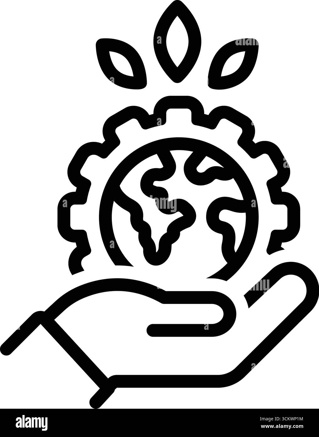 Symbol für nachhaltige Entwicklung, nachhaltig Stock Vektor