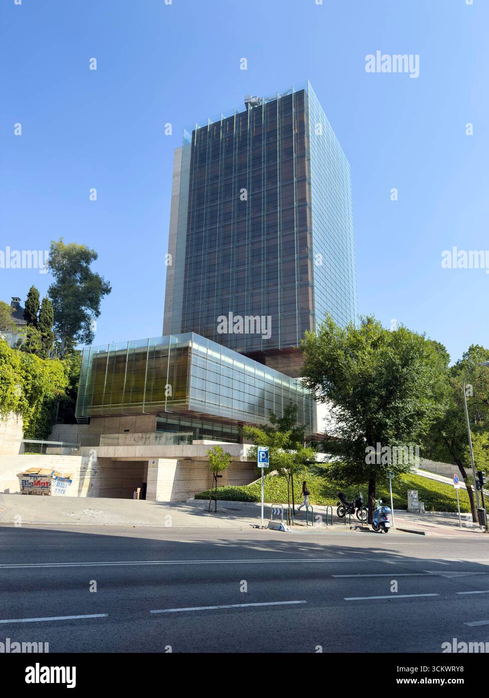 Edificio Castelar, paseo de las Castellana, Madrid, Spanien Stockfoto
