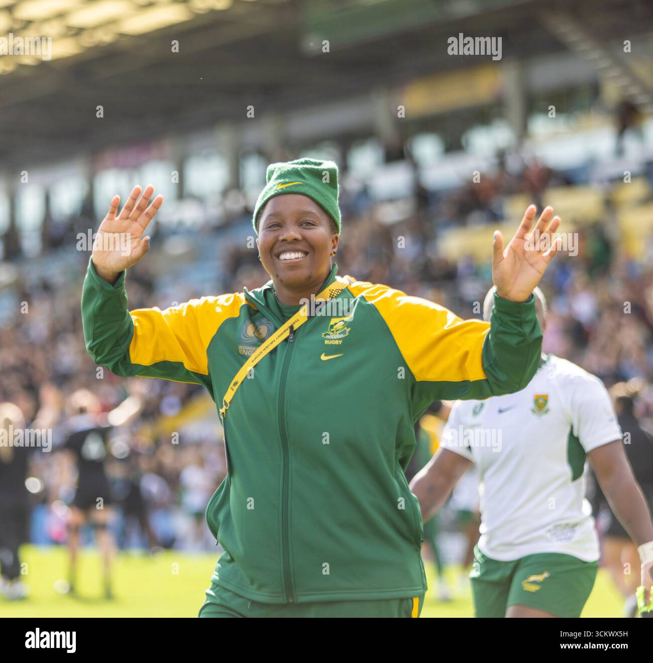 Neuseeland Frauen / Südafrika Frauen Frauen Rugby World Cup Viertelfinale Sandy Park Exeter Samstag13,September,2025Sandy Park,Copyright Martin Edwards/Alamy Live News alle Rechte vorbehalten. Bild durch internationale Urheberrechtsgesetze geschützt Stockfoto