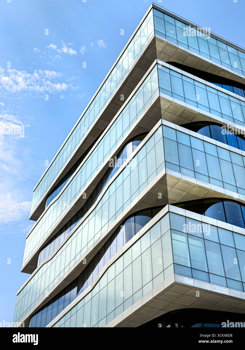 Henry R. Kravis Hall, Außenansicht des Gebäudes, geringer Blick, Columbia University Business School, Columbia University, Manhattanville Campus, 665 West 130 Stockfoto