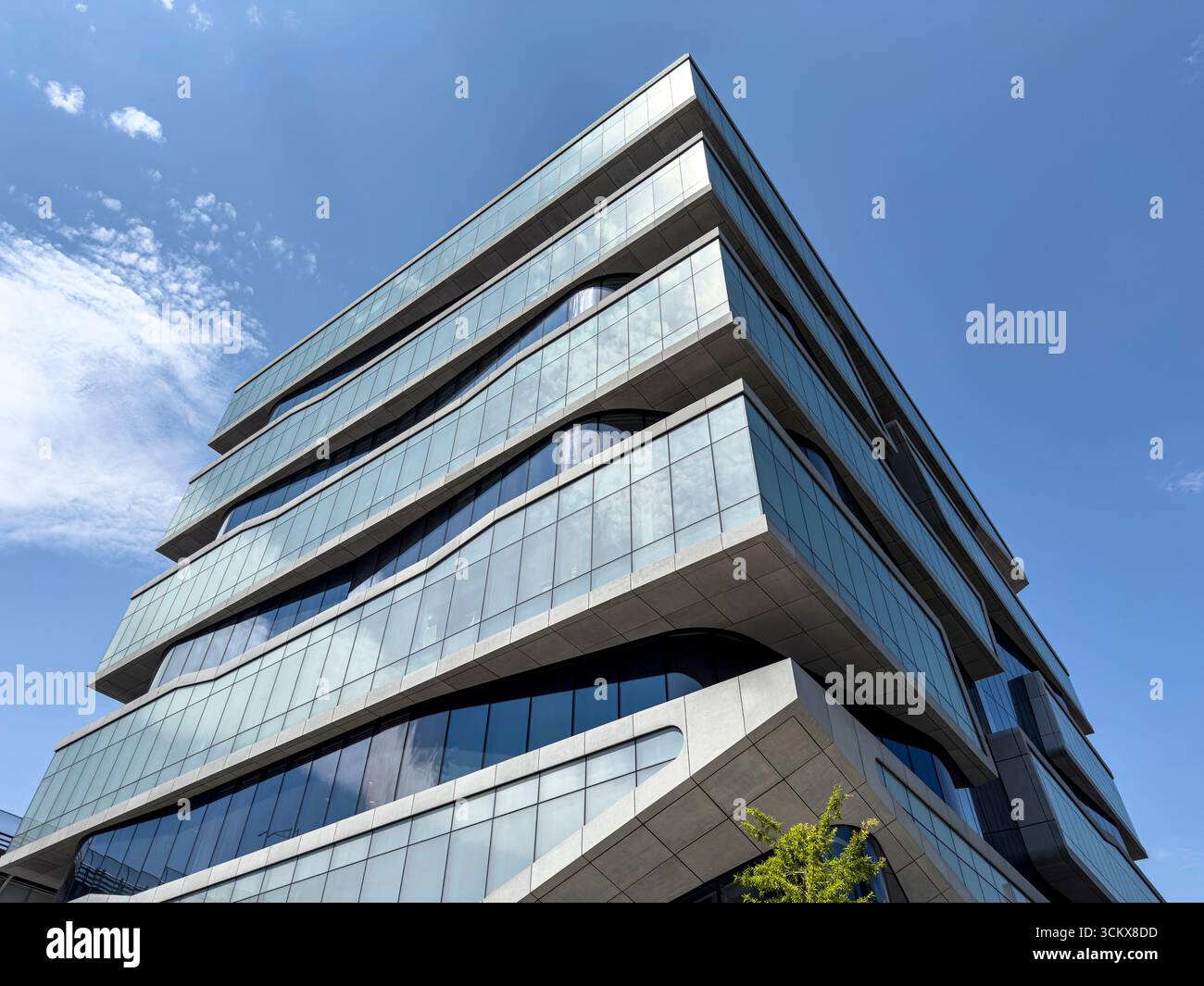 Henry R. Kravis Hall, Außenansicht des Gebäudes, geringer Blick, Columbia University Business School, Columbia University, Manhattanville Campus, 665 West 130 Stockfoto