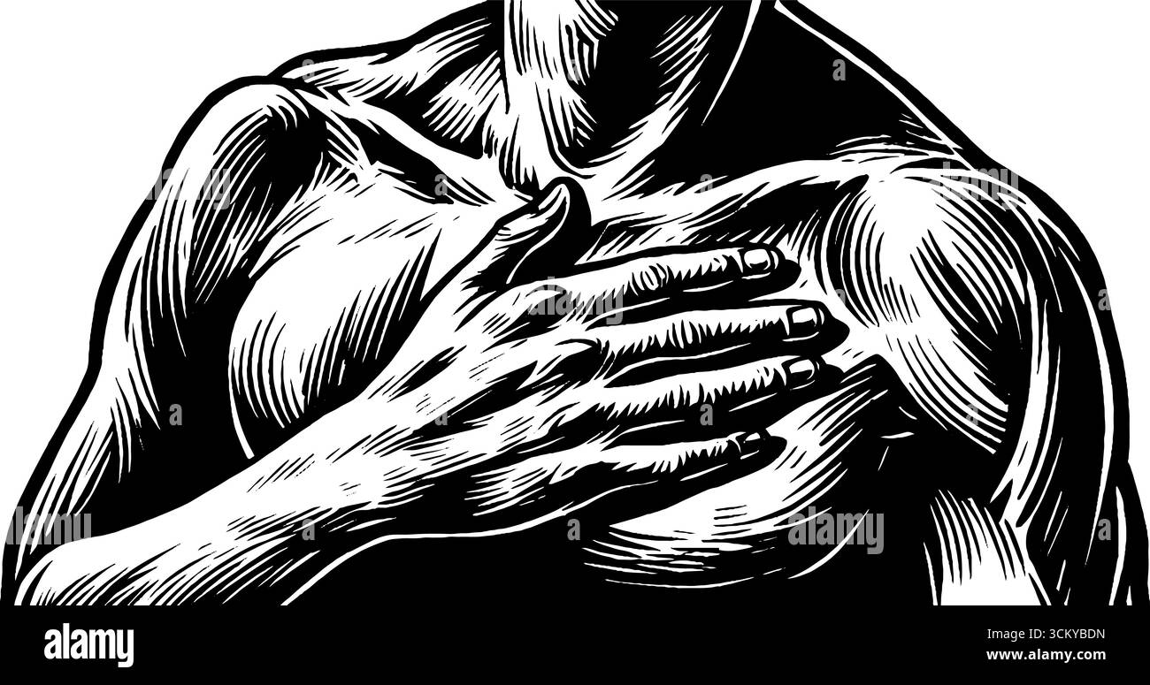 Emotionaler Ausdruck durch Gesten und Körpersprache. Stock Vektor