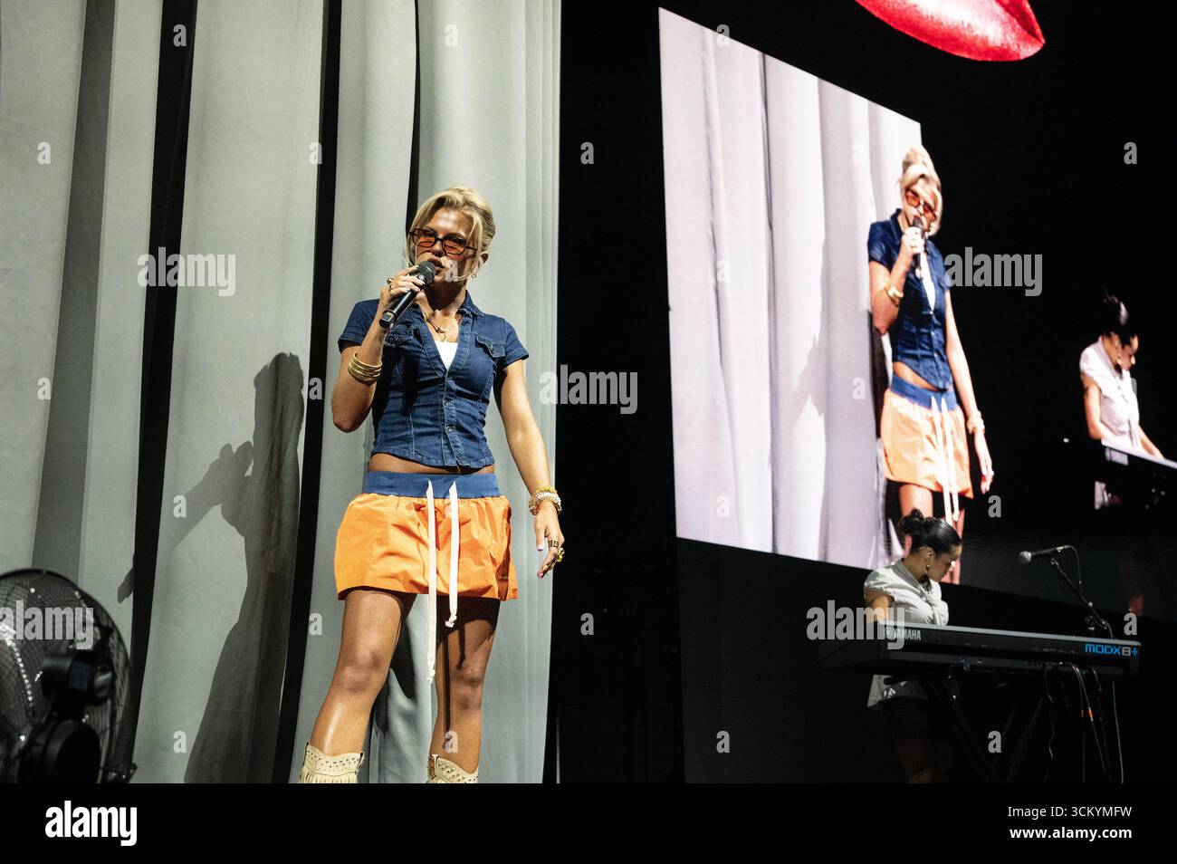 Skye Newman tritt im OVO Hydro in Glasgow auf Samstag, den 13. September 2025 Credit: James Edmond / Alamy Stock Photo/Alamy Live News Stockfoto