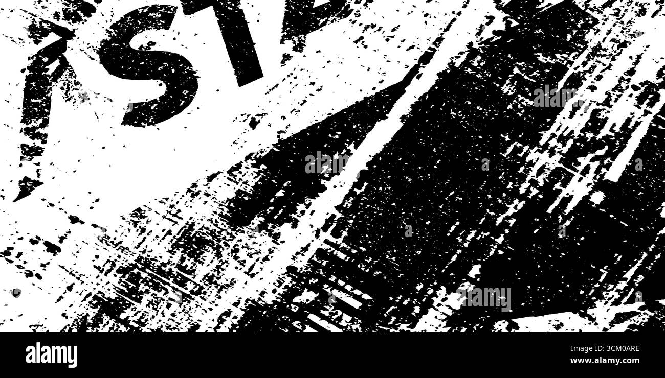 Nahtlose Grunge-Protestcollage mit Schablonenbriefen für anspruchsvolle Designprojekte. Stock Vektor