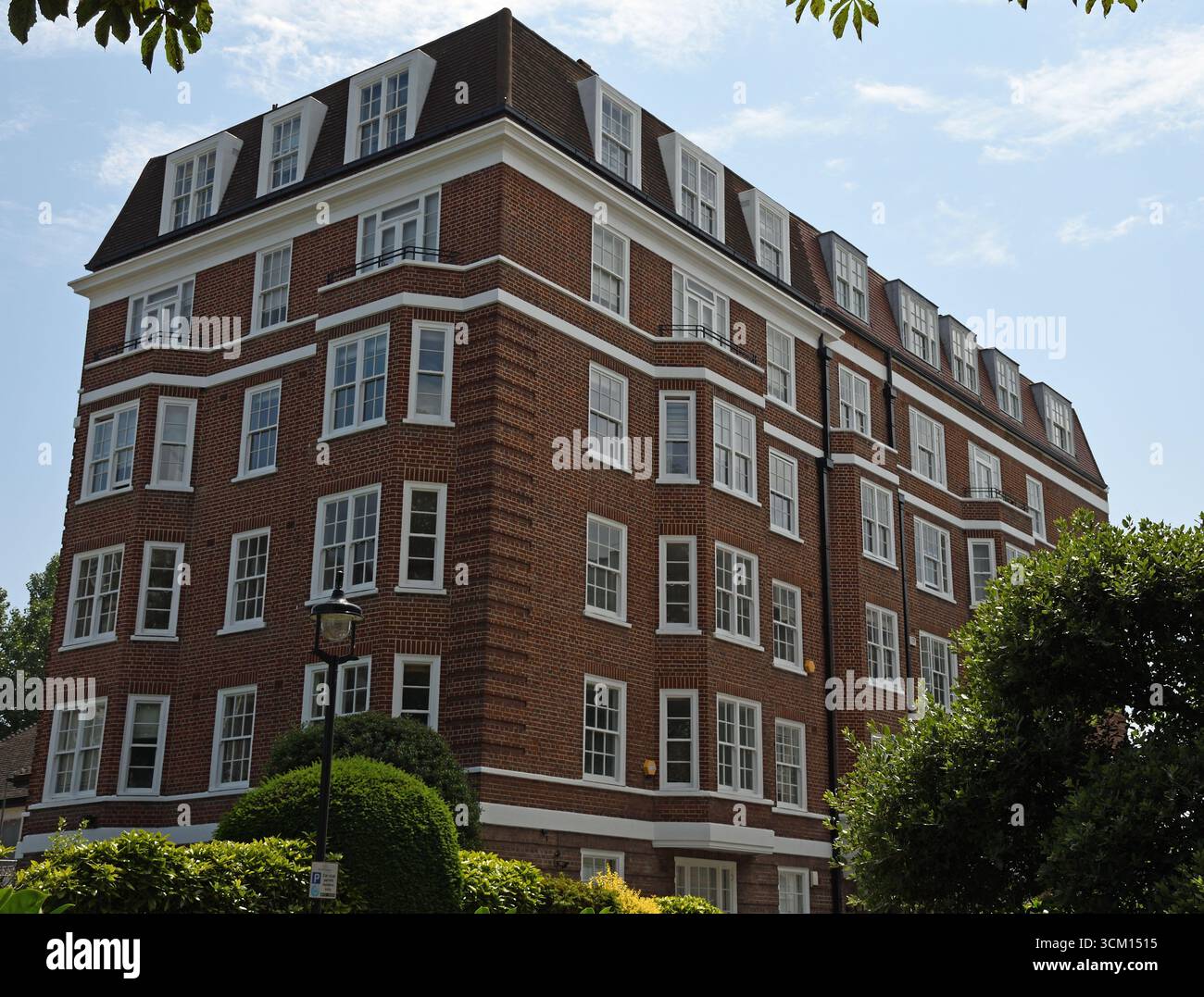 Mansion Block, Abbey Road, Camden, City of Westminster, Greater London, St John's Wood, London, England, Vereinigtes Königreich Stockfoto