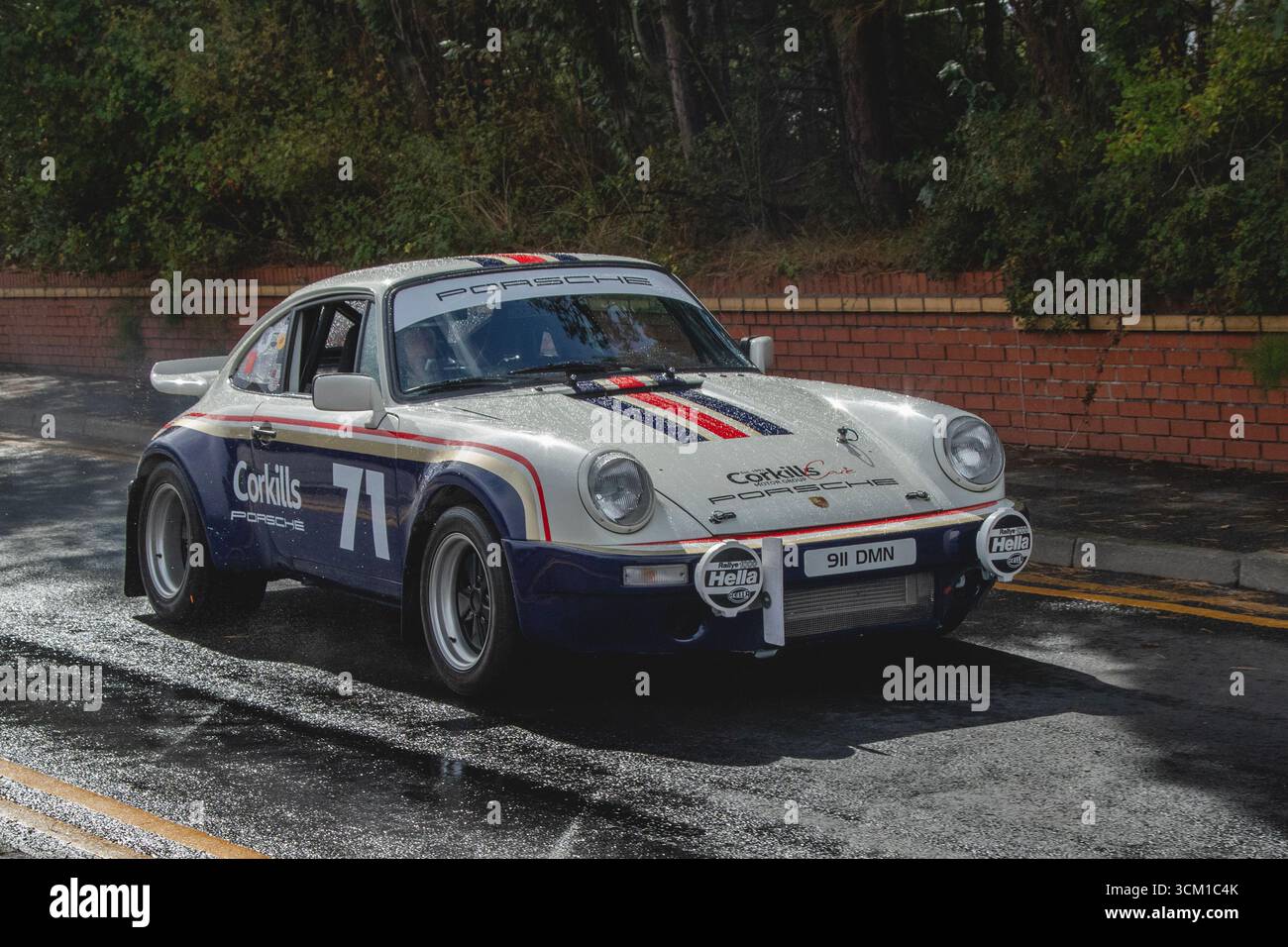 1982 80er Jahre Porsche 911 3000 ccm Nr. 71 beim Southport Classic und Speed Sprint Revival 2025. Stockfoto