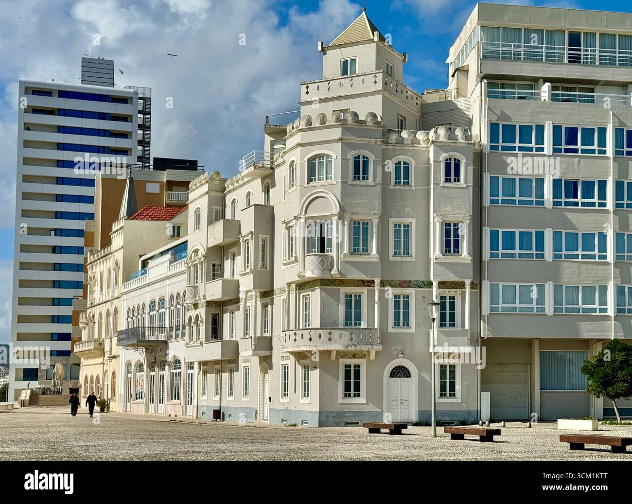Küstenstadt Figueira da Foz Portugal - Smartphone-aufgenommenes Stockfoto