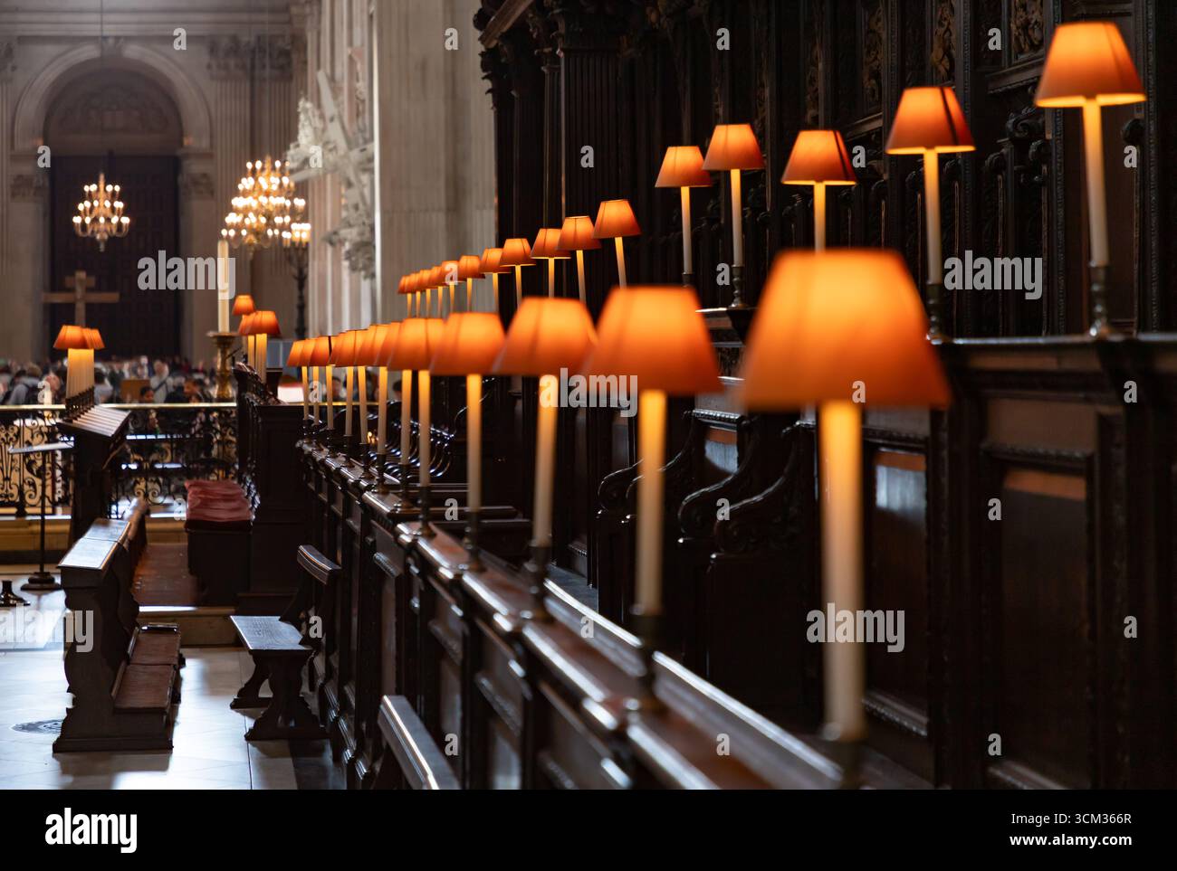 Ein Bild des Quire in der St. Paul's Cathedral in London. Stockfoto