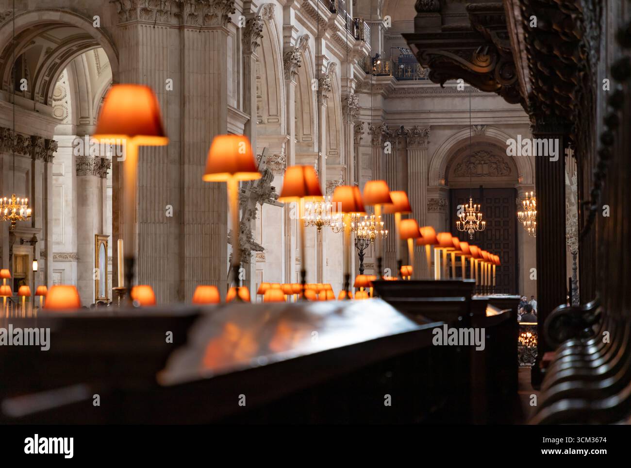 Ein Bild des Quire in der St. Paul's Cathedral in London. Stockfoto