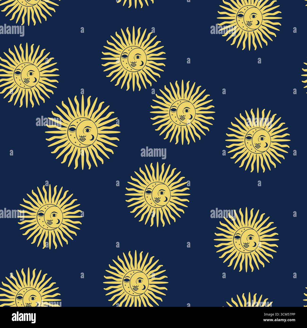 Silhouetten magische Symbole nahtloses Muster mit magischen Elementen wie Schlange, Auge, Tarotkarten, Hand, Schädel, Trank, Mond, Schmetterling, Pilze, St. Stock Vektor