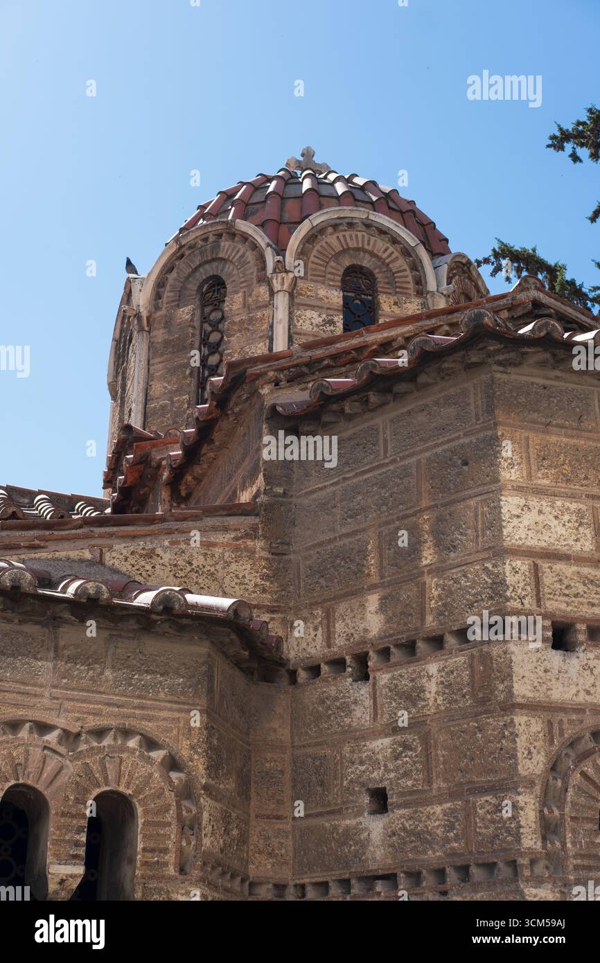 Kirche von Panagia Kapnikarea, eine der ältesten Kirchen Griechenlands, Ermou Straße, Athen Stockfoto