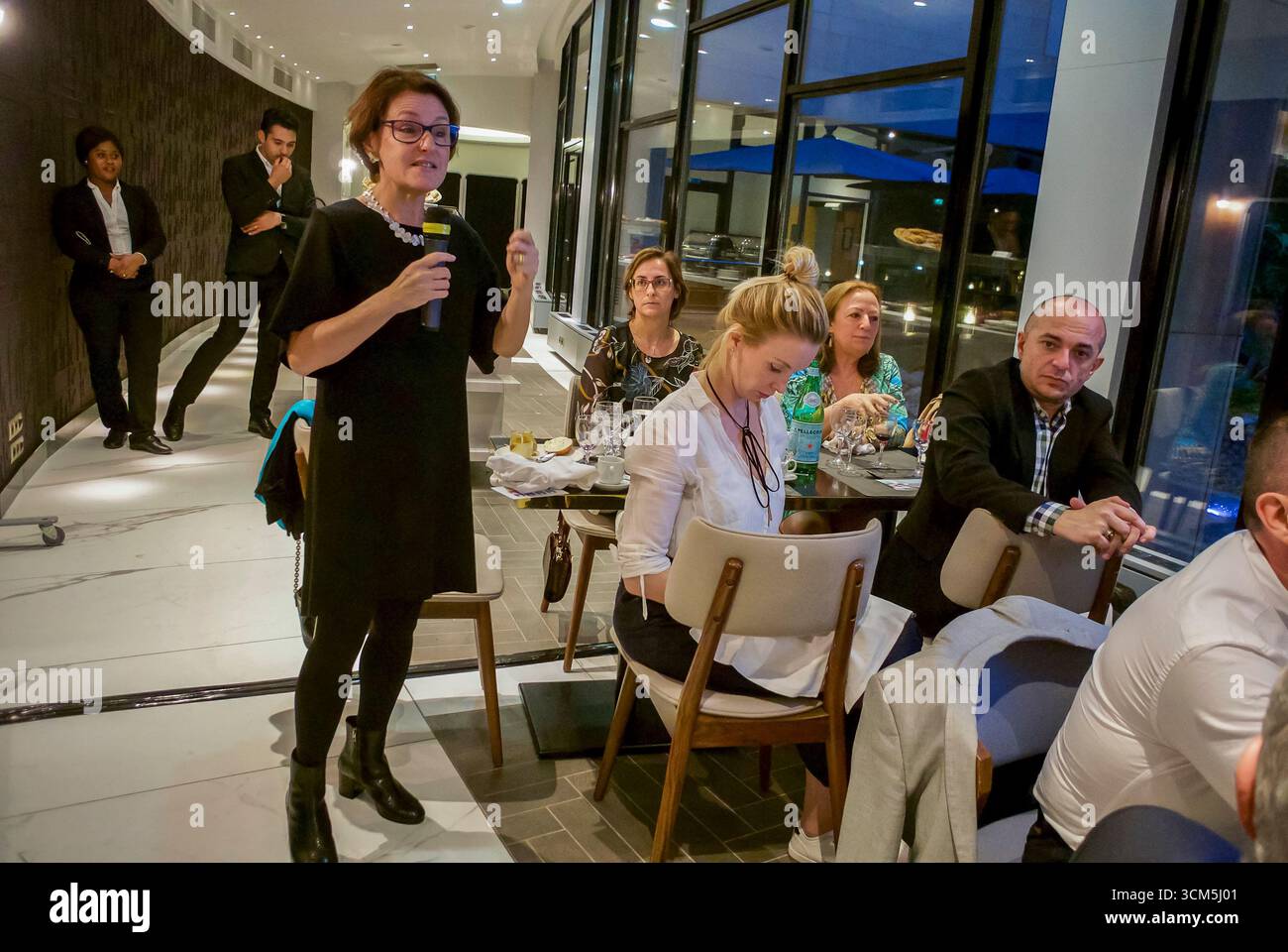 Paris, Frankreich, Group People, IAS Meeting, WHO launcht Prep Implementation Tool, WOMAN Speaking Stockfoto