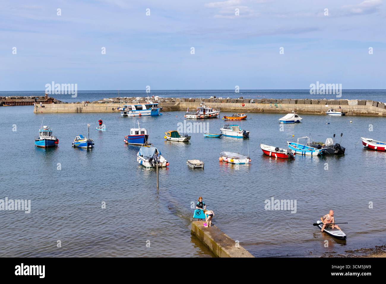 Staithes ist ein Küstenort in North Yorkshire, England Stockfoto