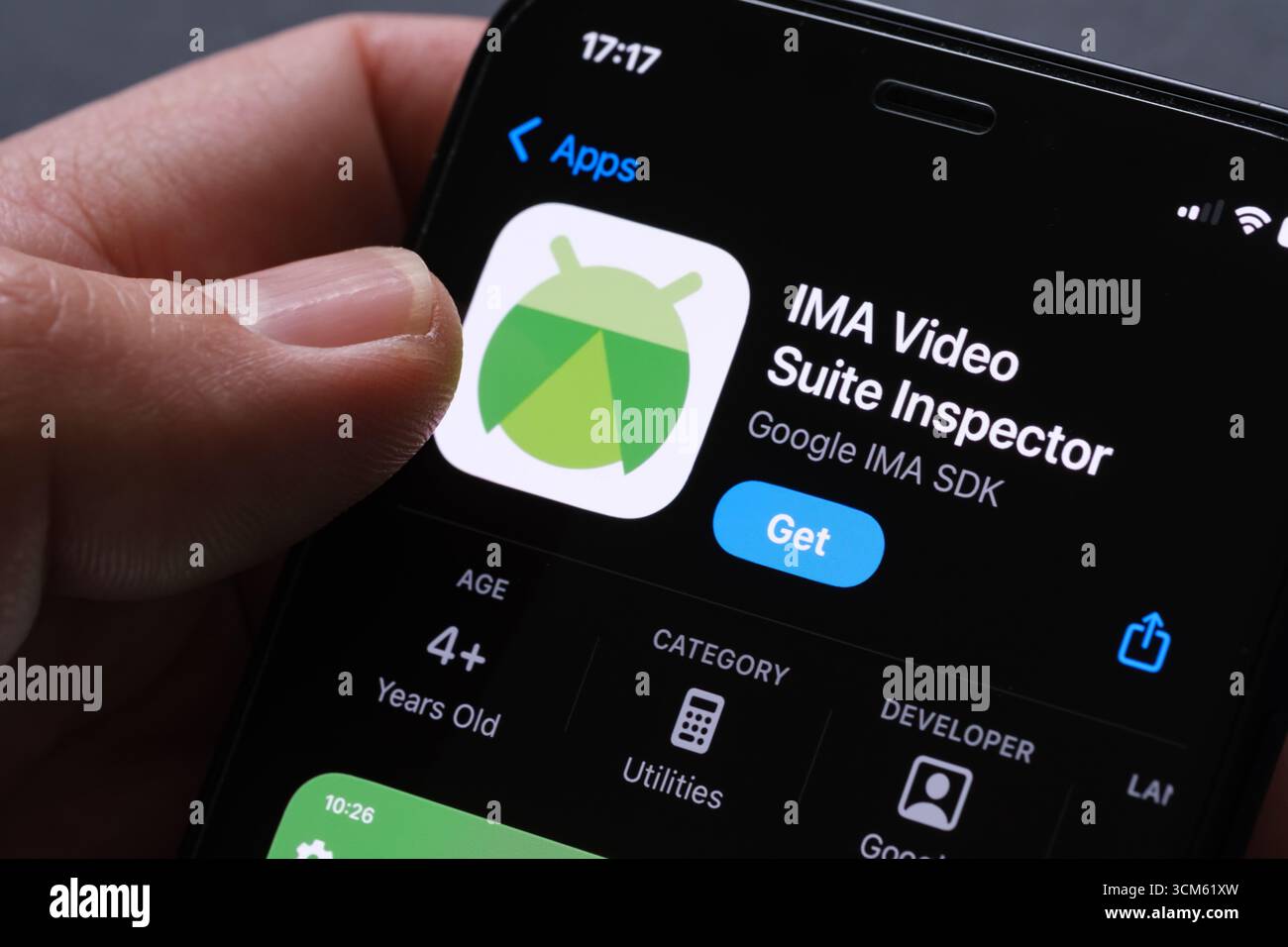IMA Video Suite Inspector App Stockfoto